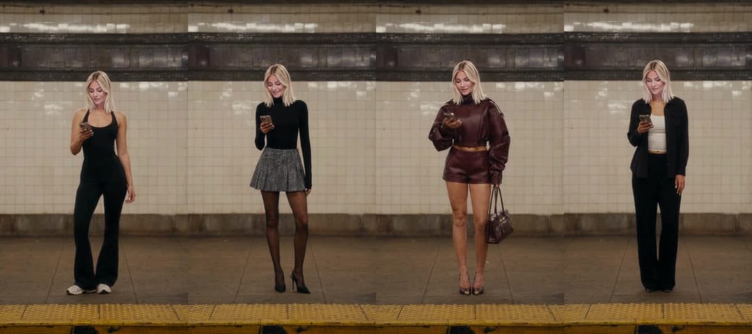 Los cuatro looks del cambio de outfit en el metro, versión de mujer