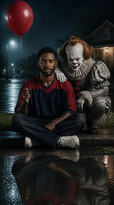 Rainy Clown Photo