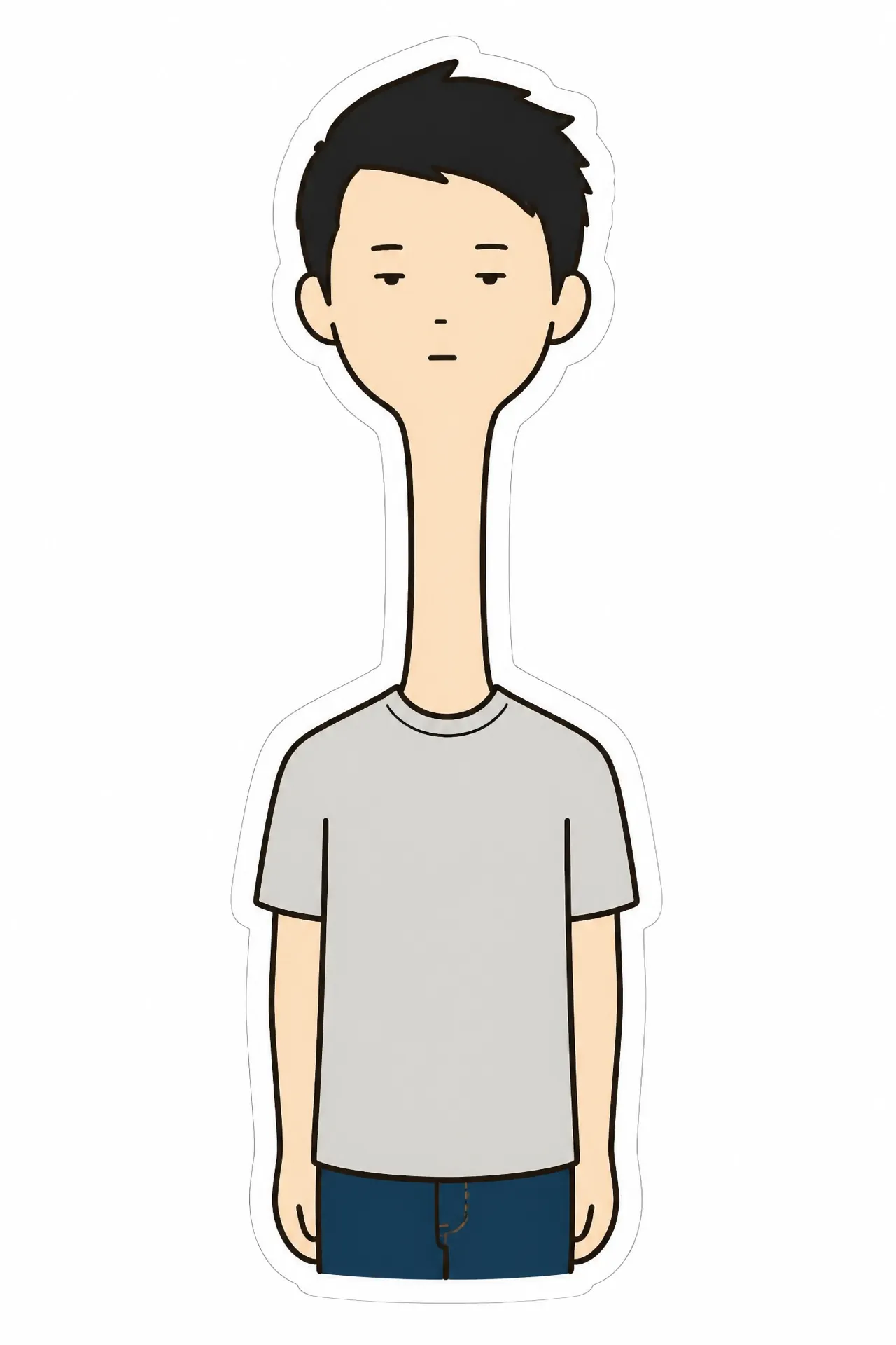 Long-Neck AI Me example 1